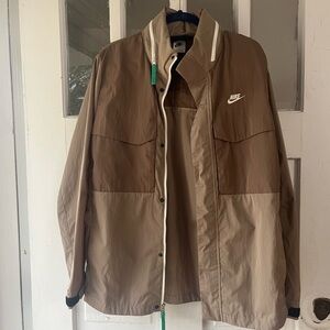 Nike Men's Brown Windbreaker Jacket